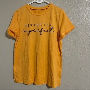 Perfectly Imperfect Graphic Tee Short Sleeve Womens Medium